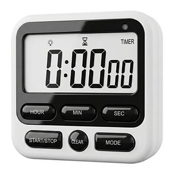 Kitchen Timer, Loud Alarm Clock Magnetic Backing Stand Cooking Timers