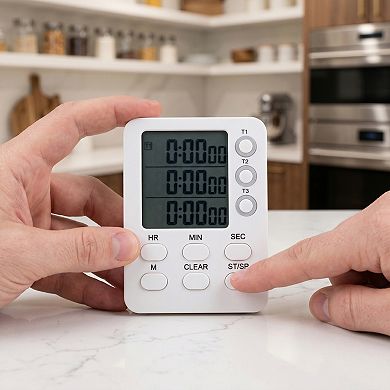 Kitchen Timer, Loud Alarm Clock Backing Stand Cooking Timers