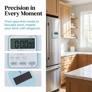 Kitchen Timer Magnetic Backing Stand Cooking Timers, Digital Timer Teacher Supplies