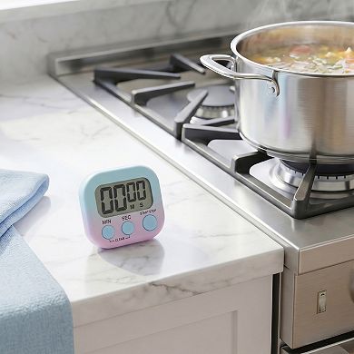 Kitchen Timer Loud Alarm Clock Magnetic Backing Stand Cooking Timer