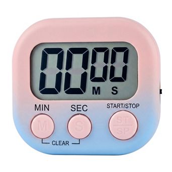 Kitchen Timer Loud Alarm Clock Magnetic Backing Stand Cooking Timer