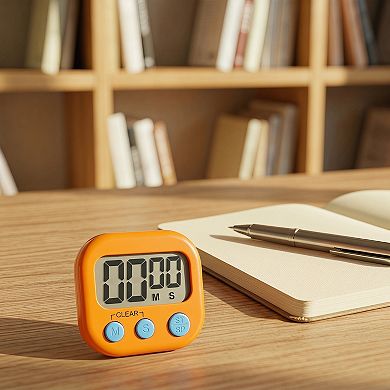 Kitchen Timer Loud Alarm Clock Magnetic Backing Stand Cooking Timers