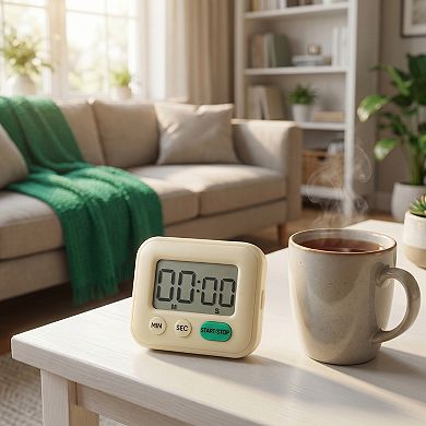 Kitchen Timer, Loud Alarm Clock Magnetic Backing Stand Cooking Timers, Digital Timer