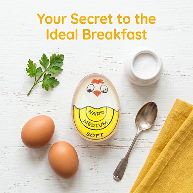 Egg Timer for Boiled Eggs , Color Changing Indicator Tells When Eggs Are Ready, Resin Timer