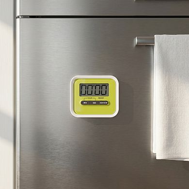 Digital Kitchen Timer, Loud Alarm Clock with Magnetic Backing and Stand