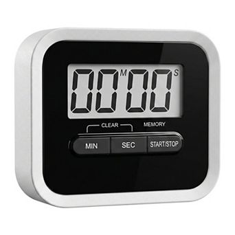 Digital Kitchen Timer, Loud Alarm Clock with Magnetic Backing and Stand