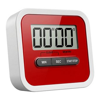 Digital Kitchen Timer, Loud Alarm Clock with Magnetic Backing and Stand