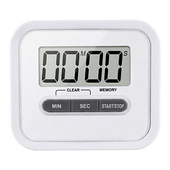 Digital Kitchen Timer, Loud Alarm Clock with Magnetic Backing and Stand