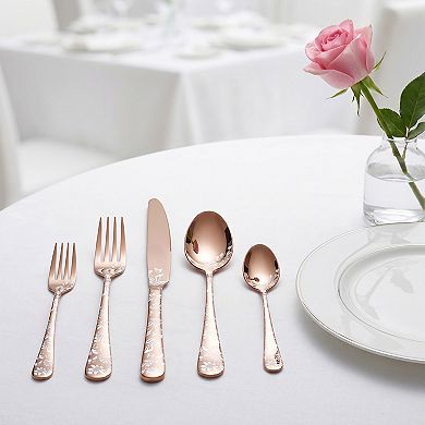 5 Piece Silverware Set, Stainless Steel Flatware Set, Cutlery Set for 1, Serving Utensils Set