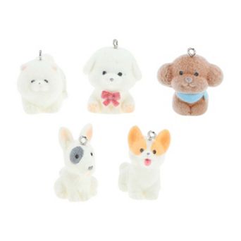 5 pc Realistic Figurines Adorable Mini Figure Great Cake Decorations White Brown