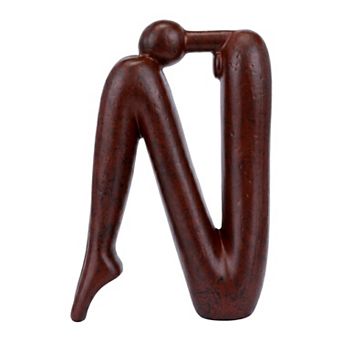 Abstract Human Figure Bookends Thinking Man Statue Book Ends 5.5"Lx2.4"Wx8.3"H