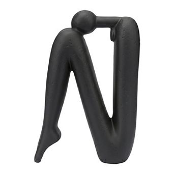 Abstract Human Figure Bookends Thinking Man Statue Book Ends 5.5"Lx2.4"Wx8.3"H