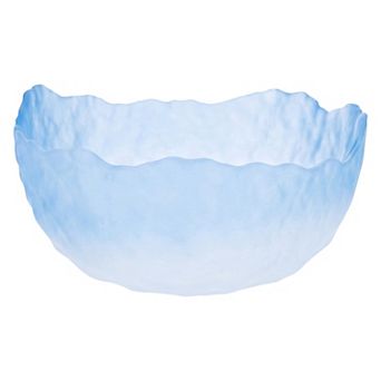 Elegant Pink Gradient Glass Bowl Small Aesthetic Salad Bowl Decorative Dessert Dish Trinket Tray