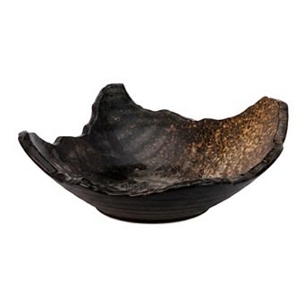Irregular Ceramic Decorative Bowl Fruit Bowl for Kitchen Counter Modern Shape Centerpiece