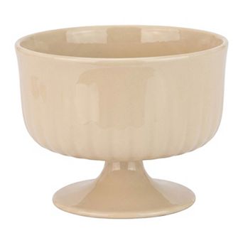 Mini Ceramic Pedestal Decorative Bowl Vintage Goblet Style Jewelry Dish Small Footed Trinket Bowl