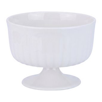 Mini Ceramic Pedestal Decorative Bowl Vintage Goblet Style Jewelry Dish Small Footed Trinket Bowl