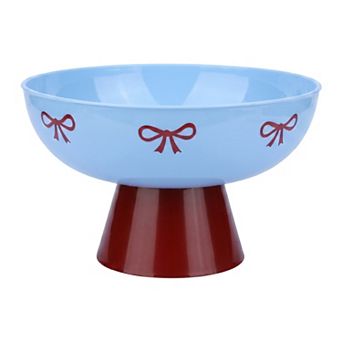 Modern Pedestal Decorative Bowl Small Footed Catchall Dish Elegant Fluted Scalloped Bowl for Keys
