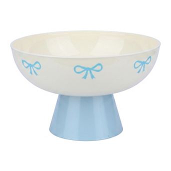 Modern Pedestal Decorative Bowl Small Footed Catchall Dish Elegant Fluted Scalloped Bowl for Keys