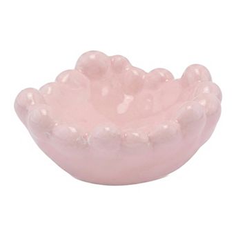 Aesthetic White Cloud Ceramic Storage Jar Nordic Bubble Box with Lid Minimalist Trinket Organizer