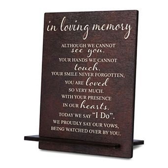 Thick Solid Wood Desk Sign Inspirational Decorative Wood Plaque 5.5"Lx0.6"Wx7.0"H