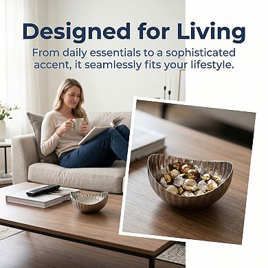 Small Irregular Decorative Trinket Bowl Aesthetic Dish Ring Holder Minimalist Catchall for Vanity