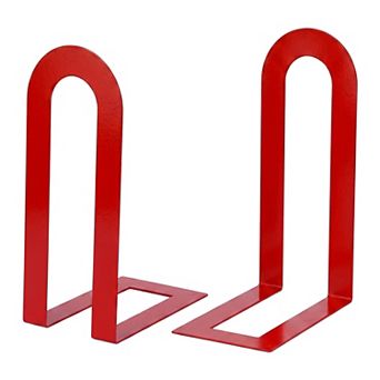 Decorative Metal Bookends Compact Hollow Book Ends for Shelves 2 pc 5.5"Lx3.7"Wx2.2"H