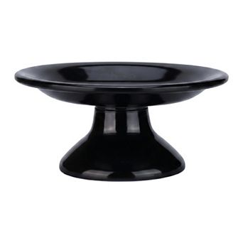 Modern Fluted Decorative Bowl Scalloped Pedestal Bowl for Home Decor Aesthetic Wavy Ruffled Dish