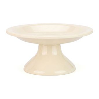 Modern Fluted Decorative Bowl Scalloped Pedestal Bowl for Home Decor Aesthetic Wavy Ruffled Dish