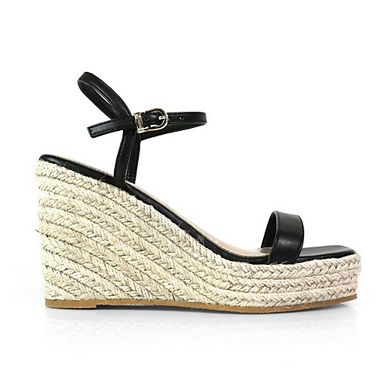 Cassie-3 Espadrille Wedge Ankle Strap Open Toe Sandals
