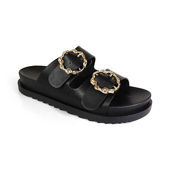 Lilith-2 Adjustable Buckle Platform Sandals Casual Comfort Slides