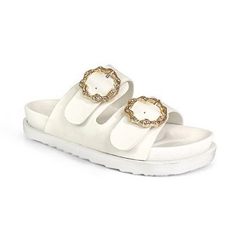 Lilith-2 Adjustable Buckle Platform Sandals Casual Comfort Slides