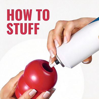 Stuffable Rubber Dog Toy Bouncy Durable for Large Dogs
