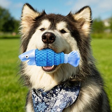 Bacon Flavor Squeaky Chew Toys Teeth Cleaning for Medium Large Dogs
