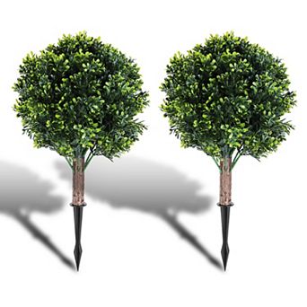 2-Pack Artificial Lavender Topiary Balls