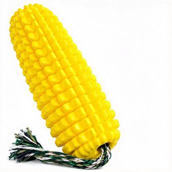 Corn Shaped Squeaky Chew Toy Durable for All Dogs