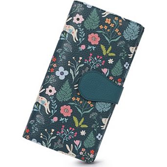 Women's RFID Blocking Wallet, Trifold PU Leather Wallet with Cute Print for Travel & Daily Use