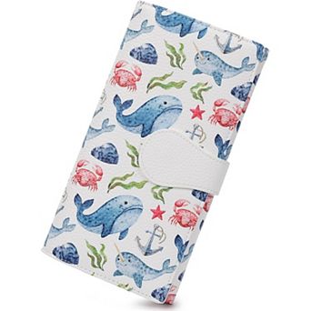 Women's RFID Blocking Wallet, Trifold PU Leather Wallet with Cute Print for Travel & Daily Use