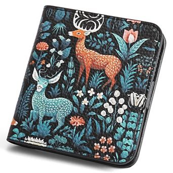 Bifold Wallets for Women,RFID Blocking PU Leather Card Holder,with Coin Pocket for Daily Use,Travel