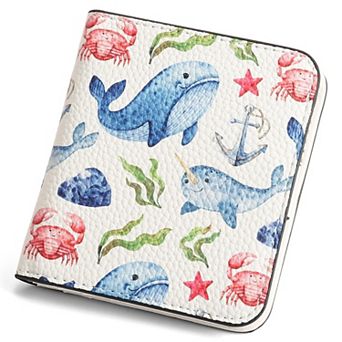 Bifold Wallets for Women,RFID Blocking PU Leather Card Holder,with Coin Pocket for Daily Use,Travel