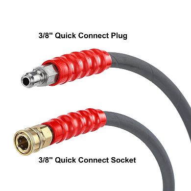 10 Foot Pressure Washer Hose 3 8 Inch Quick Connect Connector Non Marking 1 Piece
