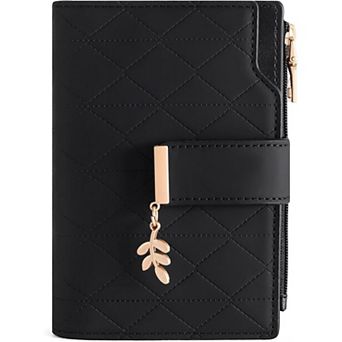 Bifold Wallets for Women, PU Leather RFID Blocking with Zipper Pocket & ID Window,for Daily ,Travel