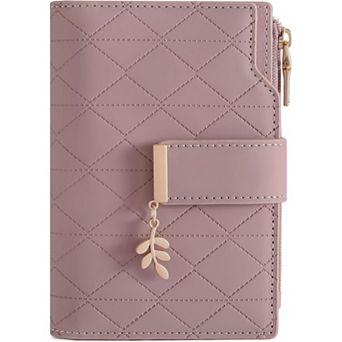 Bifold Wallets for Women, PU Leather RFID Blocking with Zipper Pocket & ID Window,for Daily ,Travel