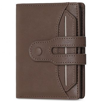 Men's RFID Blocking PU Leather Wallet, Bifold with Detachable Card Holder, for Work Business Travel