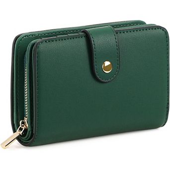 Ladies PU Leather Wallet, RFID Blocking Compact Lightweight Purse, Suitable for Travel, Shopping