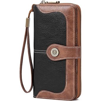 Women's RFID Blocking Wallet - Bifold PU Leather Purse with 16 Card Slots, for Daily Use & Travel