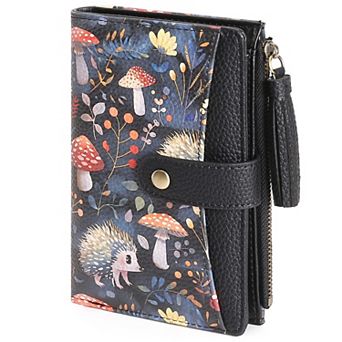 Women's Short PU Wallet, with 10 Card Slots and Tassel Zipper, for Daily & Travel
