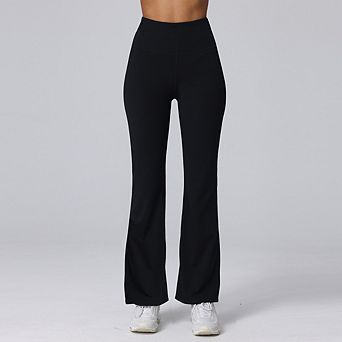High Waist Stretch Flare Yoga Pants Soft Slim Fit Workout Casual Leggings
