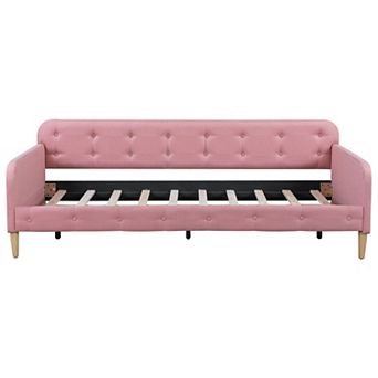 Upholstered Daybed with Armrests, Sofa Bed for Living Room Guest Room