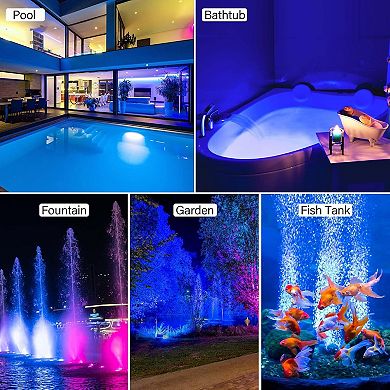 Star-Shaped RGB LED Pool Light, IP68 Waterproof, Smart APP & Remote Control