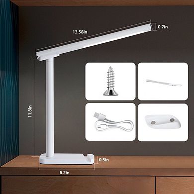 2-in-1 Magnetic LED Table Lamp, USB-C Rechargeable Eye-Care Light